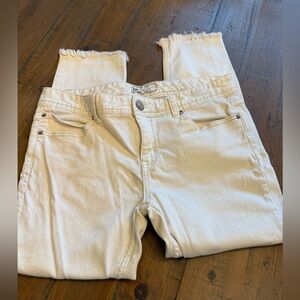 Free People white distressed denim jeans. Size waist 30.